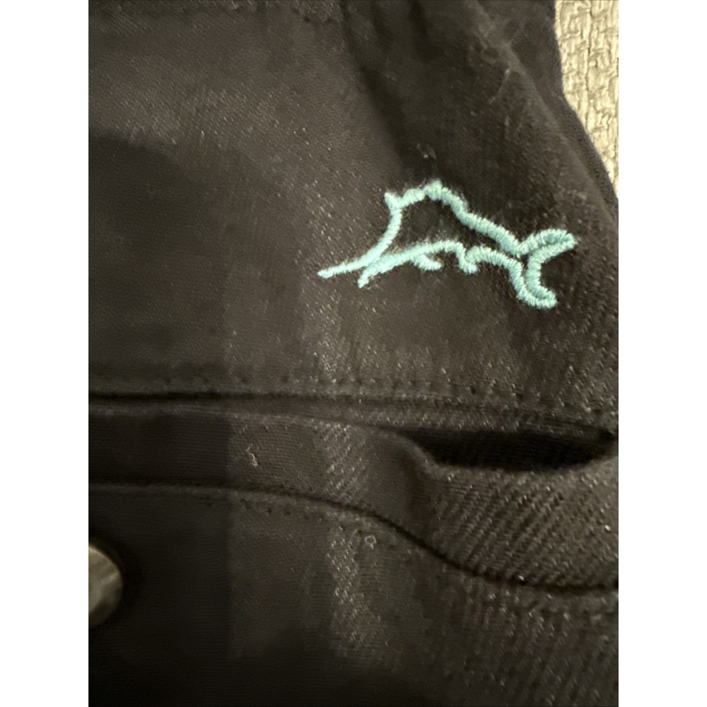 Tommy Bahama Women's Palmbray Tapered Linen Pants Size Small Black Pull On - Picture 3 of 6